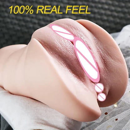 3 IN 1 Deep Throat Artificial Real Pussy Oral, Male Masturbator Blowjob Realistic Rubber Vagina